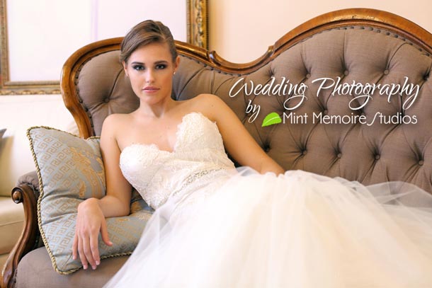 bride in custom gown